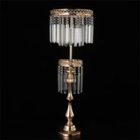 Zhuoyun nouveau produit hôtel décoration de la maison or fleur Vase acrylique métal mariage pièce maîtresse