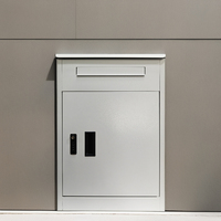 Boîte de livraison de colis autoportante en acier, grande, démontable, résistante aux intempéries, avec revêtement en poudre, compartiment de rangement sécurisé verrouillable