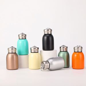 Small Capacity Vacuum Insulated Mug <b>Coffee</b> Mug Travelling Sports Outdoor Water <b>Bottle</b> Handheld Lid - Product Image 1