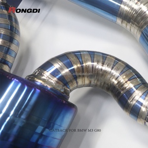 Vente flash - Échappement Rongdi en alliage de titane pour M3/M4 G80/G82 S58 3.0T - Finition brossée - Épaisseur 1,5 mm - Garantie 5 ans - Product Image 6