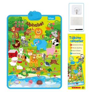 Carteles Educativos con Sonidos de Animales <span class=keywords><strong>en</strong></span> Inglés, Póster de <span class=keywords><strong>Audio</strong></span> para Niños, Juguetes de Aprendizaje del <span class=keywords><strong>Alfabeto</strong></span> - Product Image 2