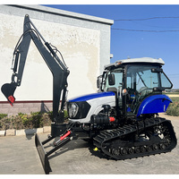 Tracteurs agricoles à chenilles 80-140 CV, moteur diesel, transmission par engrenages, haute productivité et sécurité, prix bas