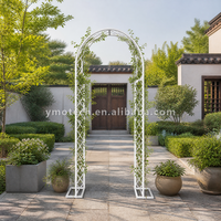 Arche de mariage en métal, treillis, grille, support pour plantes grimpantes, support à fleurs pour la décoration de cour extérieure, de jardin de roses ou de portail
