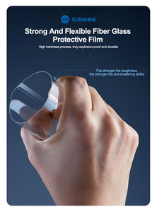 <span class=keywords><strong>SUNSHINE</strong></span> <span class=keywords><strong>UV</strong></span> - 1 Film de protection en fibre de verre haute définition haute transparence et protection d'écran résistante aux rayures - Product Image 4