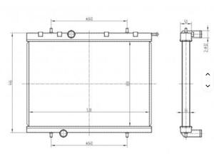Radiador de Aluminio para Automóvil HXR001 para <span class=keywords><strong>Peugeot</strong></span> 206gti 1999 Manual - Product Image 5