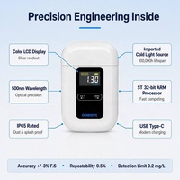 Analyseur portable de chlore : Testeur de chlore résiduel total, d'ozone et de ClO2 (méthode DPD), analyseur de turbidité pour piscines et applications industrielles