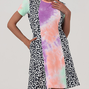 2024 donne ragazze estate maniche corte abiti Casual una linea svasata prendisole per festa abito da spiaggia - Product Image 4