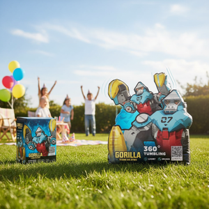 Scatola all'Ingrosso da 72 Pezzi di Giocattoli Gorilla Saltellante con Azione a 360 Gradi, Personaggio dei Cartoni Animati Gonfiabile - Product Image 3