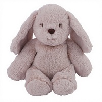 Lapin en peluche brodé en coton PP long et doux, avec doublure en maille, chauffable au micro-ondes, pour enfants, pour un sommeil confortable et réconfortant