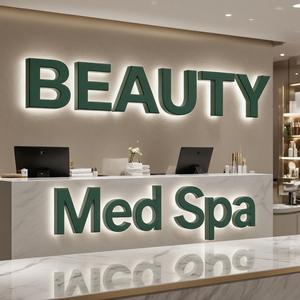 Tùy Chỉnh Gương Thép Không Gỉ Pha Lê Backlit <span class=keywords><strong>LED</strong></span> Ánh Sáng Chữ Chiếu Sáng Thư Dấu Hiệu Cho Quảng Cáo Biển Hiệu - Product Image 4