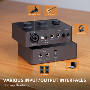 <span class=keywords><strong>Fifine</strong></span> เครื่องผสมเสียงชุดการ์ดเสียงพ็อดคาสท์แบบมีสาย XLR ไมโครโฟนคอนเดนเซอร์ชุดบันทึกเสียงสำหรับร้องเพลงในสตูดิโอ - Product Image 5