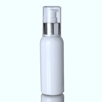 100/120/150/250/300/200ml Lotion Pompe Bouteille Blanc PET En Plastique Poudre Libre Nettoyant Visage Parfum Masque Soins De La Peau Emballage