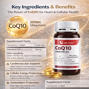 Suplemento Dietético de CoQ10 de Alta Calidad para la Salud Bucal y Apoyo al Envejecimiento Saludable para Adultos, Cápsulas de CoQ10 - Product Image 5