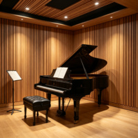 Panneau diffuseur acoustique sur mesure, couleur et taille personnalisées, pour la réduction du bruit dans les projets de bâtiments commerciaux