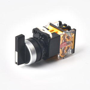 LAY38-11X/2C LAY38-20X/3C dài tay Selector chuyển 22mm 2 position1no + 1NC 3 vị trí 2NO chuyển đổi quay - Product Image 1