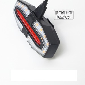ยัวลี่ไฟท้ายจักรยาน LED กันน้ำพร้อมอินเทอร์เฟซการชาร์จไมโครยูเอสบีสำหรับขี่กลางคืนอุปกรณ์ปั่นจักรยานเสือภูเขา - Product Image 1
