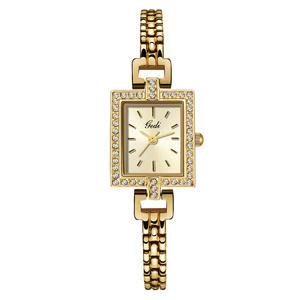 Montre élégante pour femme, petit cadran carré, bracelet en alliage, montre à quartz étanche de haute qualité et raffinée - Product Image 3