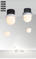 Spot encastré modulaire à LED en aluminium, design moderne, IP20, garantie 3 ans pour villa