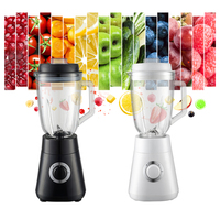 Mixeur de table électrique multifonction moderne à bouton-poussoir, vitesse variable, fonction pulse, broyeur de glace, pot en plastique de 1,5 L, pour l'extérieur