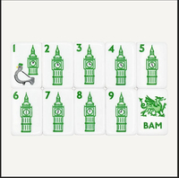 Nouvel ensemble de mahjong de luxe moderne à 5 étages, design style londonien, en acrylique américain, idéal pour les jeux de société, ensemble de mahjong London Calling