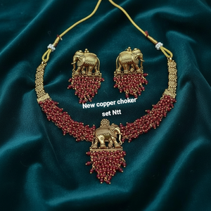 Silver Plated Brass Zircon Pearl Kundan Ethnic Bridal Engagement Wedding Party Anniversary Gift Jewelry <b>Set</b> Choker Necklace - Product Image 3