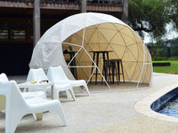 Dôme géodésique de luxe moderne pour hôtel, glamping, événements de mariage, tente extérieure quatre saisons en PVC imperméable, résistante aux UV et aux flammes