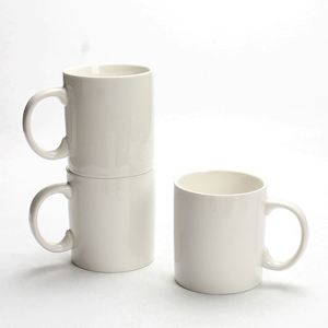 Taza de Cerámica Blanca Simple con Logotipo Impreso para Café, Té, Agua, Latte, Venta al Por Mayor de Fábrica - Product Image 1