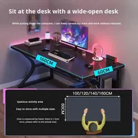 Bureau d'ordinateur E-Sports au design moderne et épuré, bureau d'ordinateur de bureau simple pour la maison, bureau d'étudiant simple pour chambre, bureau d'écriture de style moderne