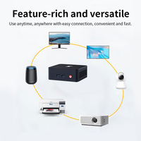 Partenaire de travail fort intel N305 MiniPC DDR4 16GB RAM 256GB SSD WiFi5 BT Création de contenu numérique