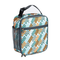 Sac à déjeuner isotherme imperméable Oxford moderne personnalisé pour enfants - Mini glacière thermique de 20 L pour l'école et la randonnée, violet