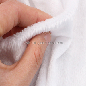 <span class=keywords><strong>Tissu</strong></span> Velboa <span class=keywords><strong>blanc</strong></span> super doux en <span class=keywords><strong>polaire</strong></span> <span class=keywords><strong>Minky</strong></span> tricoté en polyester 100% pour jouets en peluche/couverture/impression - Product Image 5
