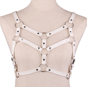 HM ajuster la taille Cage <span class=keywords><strong>soutien</strong></span>-<span class=keywords><strong>gorge</strong></span> Festival Rave porter femmes harnais ceinture en cuir Corset épée ceinture Style gothique luxe Punk Sexy Lingerie - Product Image 4