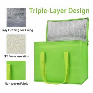 Bolsa Térmica Portátil de Alta Calidad para Exteriores, Bolsa Térmica para Pasteles y Refrigerios, Bolsa de Playa Verde para Almuerzo, para Picnic y Viajes - Product Image 2