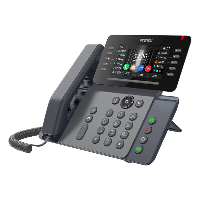 V65 Wifi Fanvil IP Phone with 4.3 Inch Color LCD Screen 6 Party Conference Call VoIP Phone Sip with 20 Sip Line 6 Original