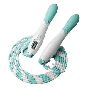 เชือกกระโดดแบบนับจำนวนครั้งได้ 2.8 ม. ปรับความยาวได้ สำหรับเด็ก อุปกรณ์ออกกำลังกาย พร้อมลูกปัดนุ่มและตัวนับดิจิตอล - Product Image 5