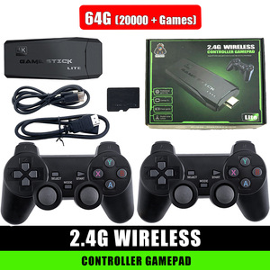 Yinzam M8 portatile gioco Stick 4k con 64GB 2 Wireless Gamepad joystick con 20000 + giochi Retro Console per <span class=keywords><strong>videogiochi</strong></span> - Product Image 2