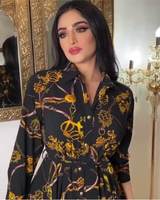 Robe longue musulmane pour femme, haute qualité, dernier design 2026, imprimé floral vintage, jupe droite, élégante et décontractée, robe de printemps