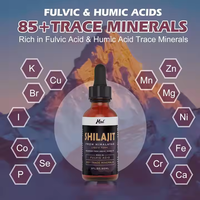 Gouttes liquides minérales de résine de Shilajit pur de l'Himalaya, marque privée, extrait de Shilajit pour les soins de santé