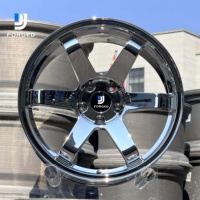 Vente flash - Jantes en alliage chromées personnalisées forgées JDM 5x114.3 5x112 5x120 ODM&OEM pour Toyota Supra Nissan GTR 370z Honda Civic