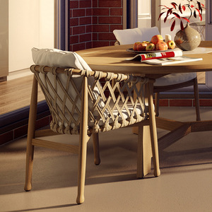 High Quality Waterproof Outdoor Fabric Garden Patio <strong>Furniture</strong> Teak Wood Outdoor <strong>Furniture</strong> for <strong>Cottage</strong> Courtyard Beach - Product Image 1