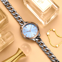 Montre d'affaires de luxe personnalisée, style rétro simple, cadran à aiguilles tendance, mouvement à quartz de haute qualité, boîtier en acier inoxydable