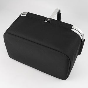 Grand panier de courses pliable portable Sac de pique-nique en plein air avec poignées rembourrées Panier pliable pratique - Product Image 6