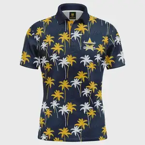 Nieuw Ontwerp Custom Shirt Afdrukken Heren Strandkleding Hawaiian Shirt Groothandel