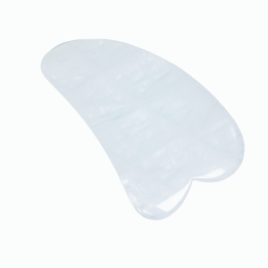 Herramienta de masaje de cristal blanco Gua Sha de gran tamaño para relajación muscular de la espalda - Product Image 5