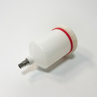 Gobelet de rechange pour pistolet à peinture à alimentation par gravité, pot de peinture en plastique à filetage externe de type à clipser pour la peinture automobile