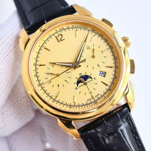 Reloj de Lujo Clásico de Alta Calidad en Acero Inoxidable con Fecha, Mes, Fase Lunar y <span class=keywords><strong>Reserva</strong></span> de Marcha - Product Image 2