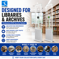 Puerta de Seguridad RFID de 13.56MHz para Bibliotecas, Sistema Antirrobo de Libros ISO15693, Puerta de Detección de Entrada para Bibliotecas XLD-D5903