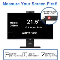 Filter Layar Privasi Anti Mata-mata 2 Arah untuk Lenovo 21.5" 16:9 AIO Desktop Display Pelindung Anti Mengintip
