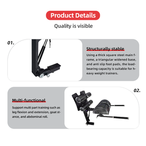 Equipo <span class=keywords><strong>de</strong></span> Entrenamiento Multifuncional <span class=keywords><strong>de</strong></span> Grado Profesional para Glúteos y Huesos <span class=keywords><strong>de</strong></span> la Pierna, Silla Romana para Hiperextensión - Product Image 4