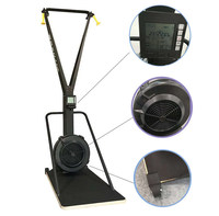 Ergómetro de Esquí Aéreo, Máquina de Ejercicio de Cuerpo Completo, Marco de Acero Reforzado, Capacidad de 140 kg, Base Robusta, para Gimnasio y Uso Doméstico, con Certificación CE e ISO